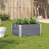 VidaXL Plantenbak 80x60 cm massief grenenhout grijs - thumbnail