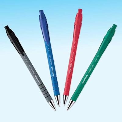 12x Paper Mate Flexgrip Ultra balpen groen medium - thumbnail