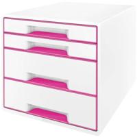 Leitz WOW Cube 5213 5213-20-23 Ladebox Wit 4 x DIN A4 Aantal lades: 4 - thumbnail