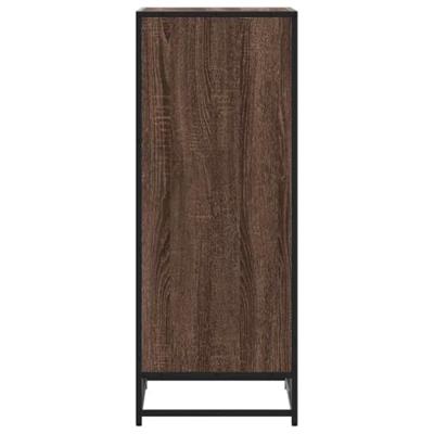 Schoenenrek 48x38x97,5 cm bewerkt hout bruin eikenkleurig