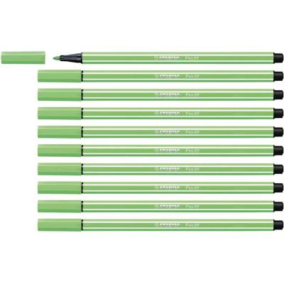 Viltstift stabilo pen 68/16 m licht smaragdgroen | 10 stuks Viltstift stabilo pen 68/16 m licht smaragdgroen | 10 stuks