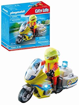 PLAYMOBIL City Life noodmotorfiets met zwaailicht 71205