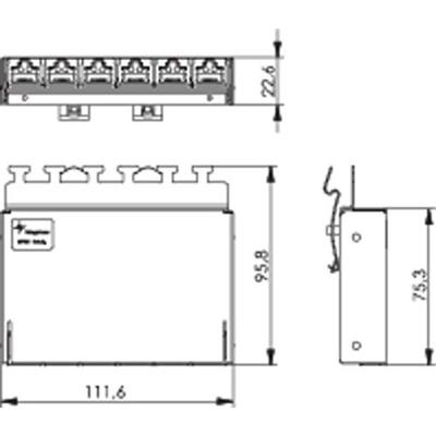 Telegärtner 100006992 6 poorten Netwerkpatchpaneel CAT 6A 3 HE Ingericht