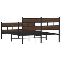 Bedframe met hoofdbord en voetbord zonder matras 140x200 cm - thumbnail