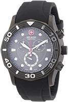 Horlogeband Swiss Military Hanowa 6-4196 Rubber Zwart 24mm - thumbnail