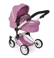 Combi-poppenwagen Linus Plus - Pink Jeans - thumbnail
