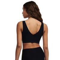 Bralette top met vulling - Soft Stretch - Padded top - Bralette / BH Top naadloos dames - Rood - zwart - Huidskleur - thumbnail