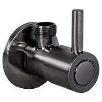 Hoekstopkraan Differnz Met Rozet 1/2x3/8 mm Gunmetal Differnz - thumbnail