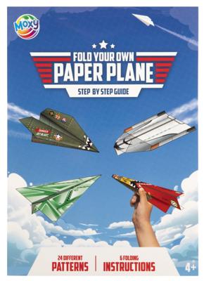 Fold your own paper planes block 24 sheet 25x18cm | 12 stuks