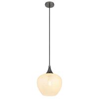 Globo Antraciet hanglampMaxy met wit glas Ø 24cm - 15548HK - thumbnail