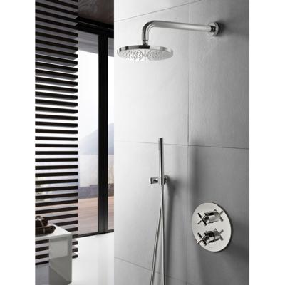 Hotbath Get Together IBS3AGN inbouwdouche met 3s handdouche en 15cm plafondbuis geborsteld nikkel