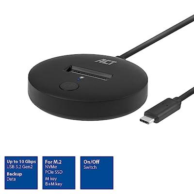 ACT m.2 nvme/pcie ssd dockingstation, usb-c 3.2 gen2 - thumbnail