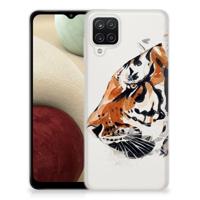 Smartphone hoesje Samsung Galaxy A12 Watercolor Tiger - thumbnail