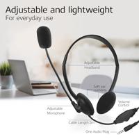 ACT AC9330 On-Ear Headset | Flexibele Microfoon | 3,5mm audio-aansluiting | Zwart | 2 meter - thumbnail