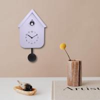 Wandklok 21,5x41,5x8,5 cm - Slinger - Koekoek - NeXtime 'Twitter' - thumbnail