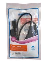 Manhattan Stroom Aansluitkabel [2x Apparaatstekker, female C13 10A - 1x Apparaatstekker, male C14] 1.8 m Zwart - thumbnail