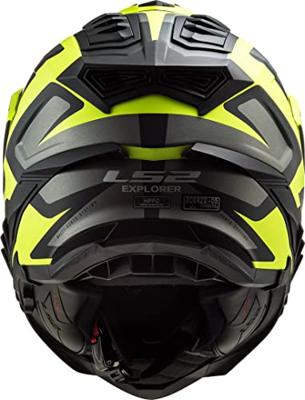 LS2 endurohelm "mx701 explorer alter", uitneembaar en wasbaar, rescue wangkussentjes, micrometrische sluiting, verwijderbare helmtop, voorbereiding voor helmcommunicatie, pinlock 70 maxvision™. helmet mx701 explorer alter xxl bl./yel.matt - thumbnail