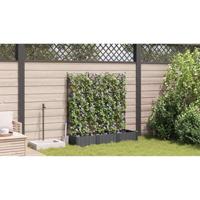 Tuin Bloempot 3 pcs Zwart 120 x 40 x 125,5 cm Staal - thumbnail