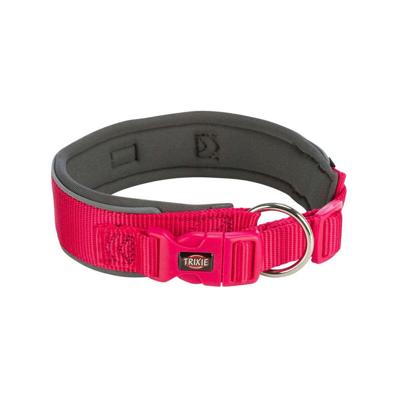 TRIXIE PREMIUM HALSBAND HOND EXTRA BREED FUCHSIA / GRAFIET GRIJS 27-35X2,5 CM TRIXIE PREMIUM HALSBAND HOND EXTRA BREED FUCHSIA / GRAFIET GRIJS 27-35X2,5 CM