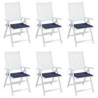 Palletkussens 6 st 40x40x3 cm oxford stof marineblauw - thumbnail