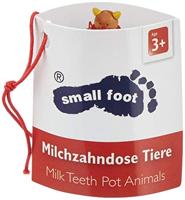 Small Foot houten melktandenpotje dier, 4st. - thumbnail
