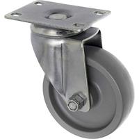 TOOLCRAFT TO-5137935 Zwenkwiel 100 mm met schroefplaat Draagvermogen (max.): 125 kg - thumbnail