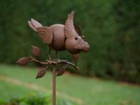 Tuinsteker bewegende kraai 130 cm - thumbnail