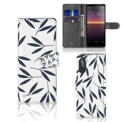 Sony Xperia 10 II Hoesje Leaves Blue