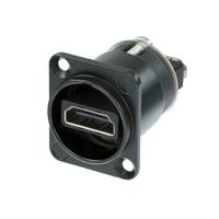 Neutrik NAHDMI-W-B HDMI-connector Flensbus, contacten recht Aantal polen: 19 Zwart 1 stuk(s) - thumbnail