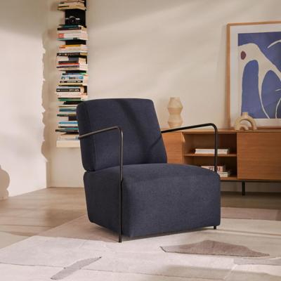 Kave Home Fauteuil 'Gamer' Stof, kleur Donkerblauw Kave Home Fauteuil 'Gamer' Stof, kleur Donkerblauw