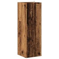 Hoekkast 33x33x100 cm bewerkt hout oud houtkleurig - thumbnail