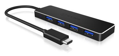 4 Poorten Hub USB 3.0 Zwart
