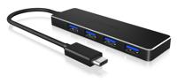 4 Poorten Hub USB 3.0 Zwart - thumbnail