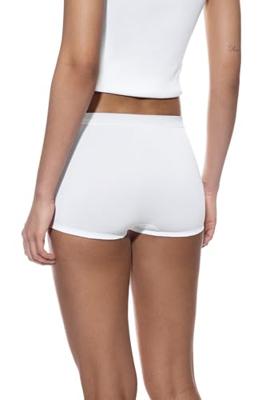 Emotion dames boxershort - ondergoed vrouwen - Naadloze dames onderbroek - Katoenen kruisje - 38 - Wit - Onderbroek - Ondergoed