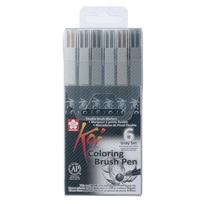 Sakura koi color brush set, 6dlg. Sakura koi color brush set, 6dlg.