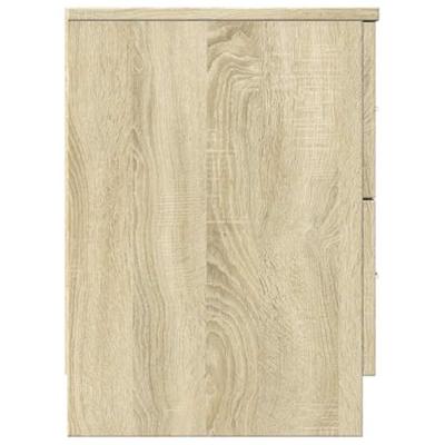 Nachtkastje met 2 lades 40x36x50 cm sonoma eikenkleurig