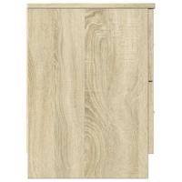 Nachtkastje met 2 lades 40x36x50 cm sonoma eikenkleurig - thumbnail