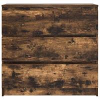 Dressoir 80x35x76 cm spaanplaat gerookt eikenkleurig - thumbnail