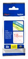 Brother TZE-242 labelprinter-tape Rood op wit - thumbnail