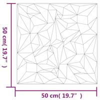 VidaXL 24 st wandpanelen amethist 6 m² 50x50 cm xps wit - thumbnail