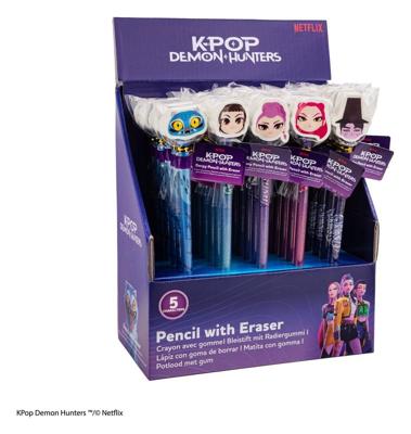KPop Demon Hunters Pencil & Eraser Series 1 Display (30)