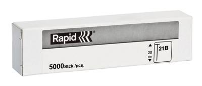 Rapid Nagels Type 21B Gegalvaniseerd, Box 5000st Lengte 20mm