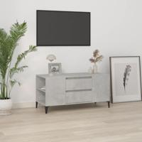Tv-meubel 102x44,5x50 cm bewerkt hout betongrijs - thumbnail