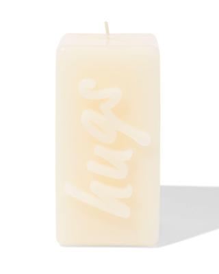 HEMA Kaars 12.5cm 'hugs' lichtgeel