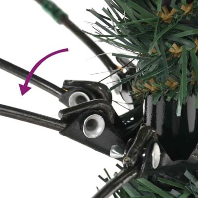 VidaXL Kunstkerstboom met 300 led groen 180 cm pvc en plastic en staal VidaXL Kunstkerstboom met 300 led groen 180 cm pvc en plastic en staal