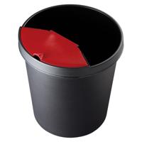 Helit the german H6105895 Prullenbak 18 l (Ø x h) 315 mm x 335 mm Polypropyleen Zwart 1 stuk(s) - thumbnail