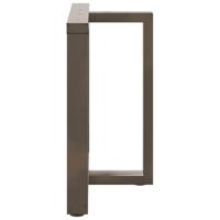 Eettafelpoten 2 st T-vormig 70x35x(72-73) cm staal naturel - thumbnail