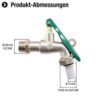 Cornat Dubbeldienst-Kogelkraan 1/2 Afsluit - T300807 - thumbnail