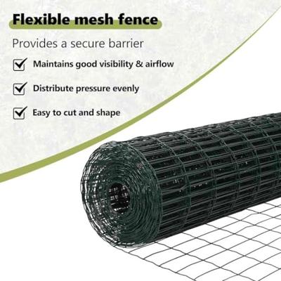 VidaXL Hek met paal groen 1,5 x 10 m staal en pvc