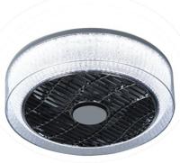 Expo Trading ETH Plafondventilator No. 5 Ø 40 cm Antraciet-rand kristal - thumbnail